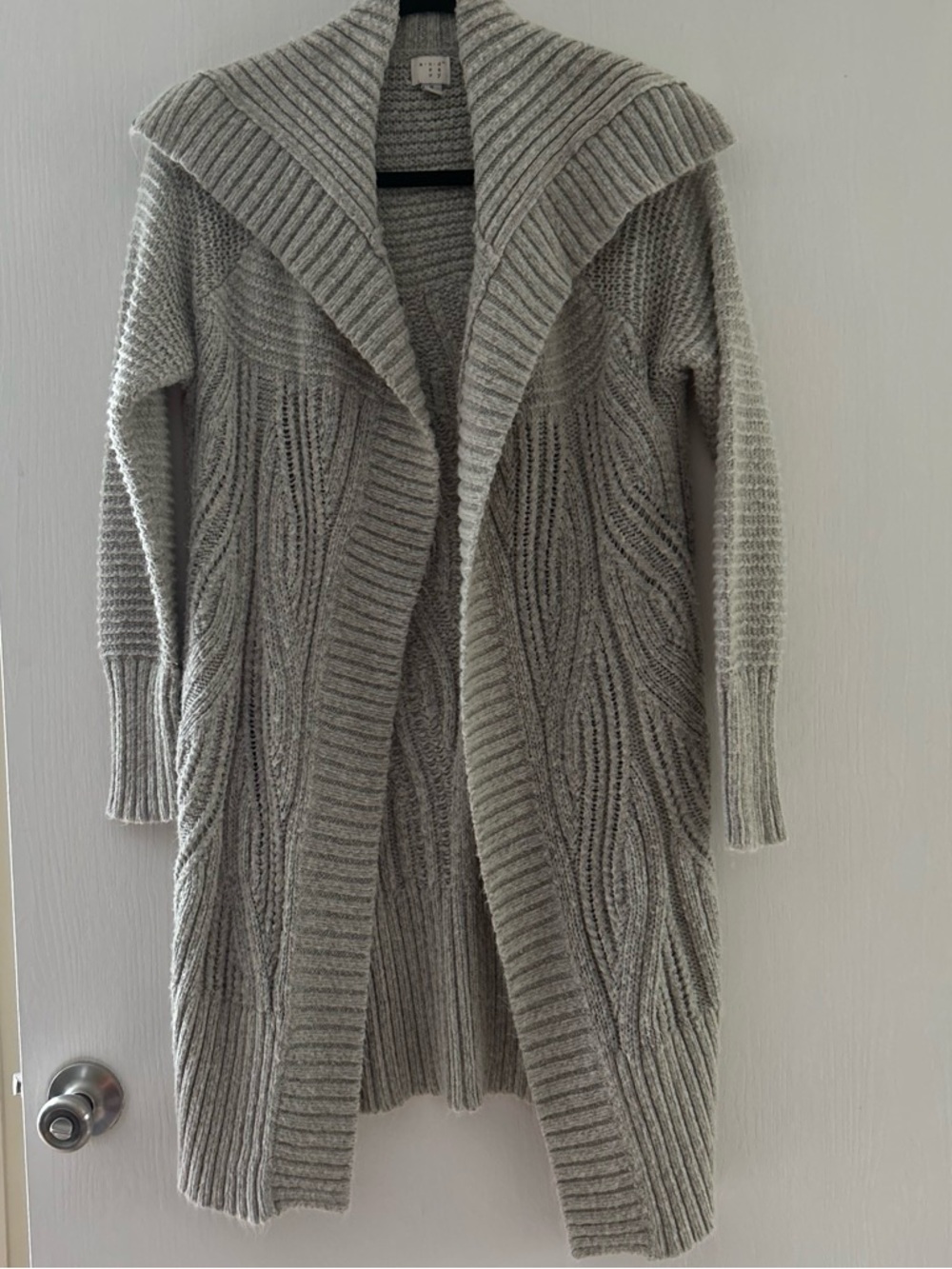 A New Day cardigan size S long cable knit